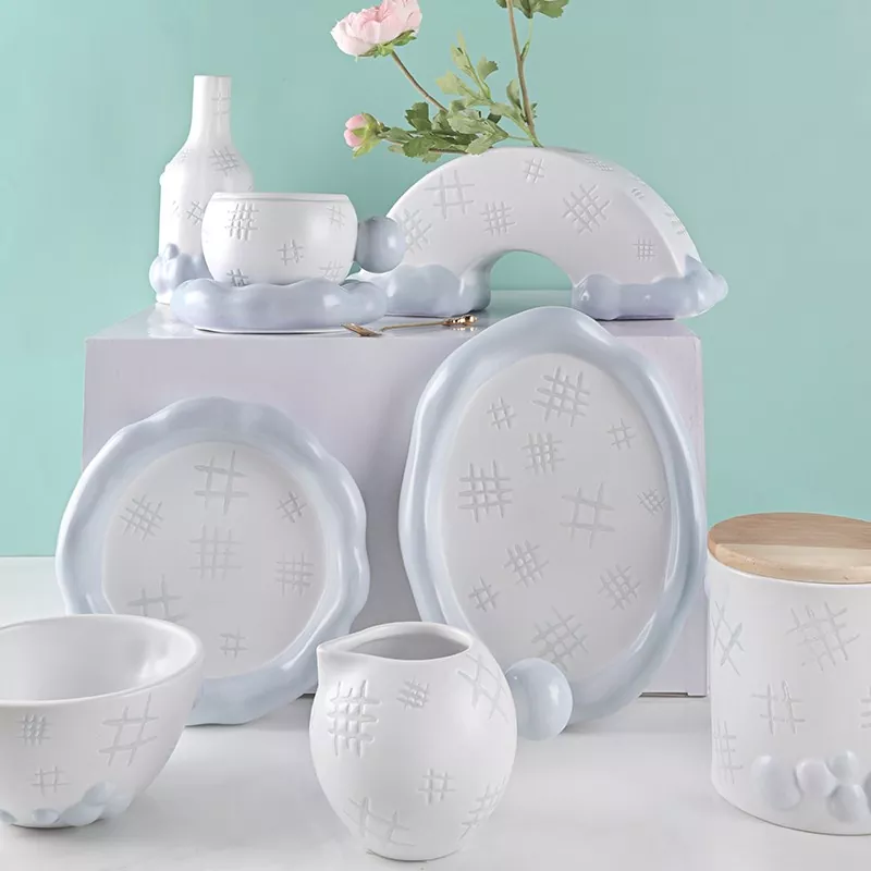 Astianpesukoneen kestävä lasitettu valkoinen kiinalainen kulhosarja