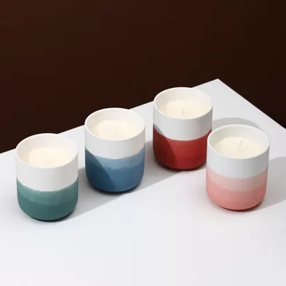 Ombre keraaminen kynttilänjalka